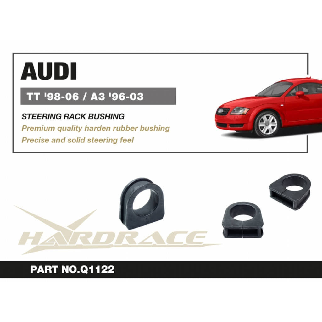 HARDRACE Q1122 Втулка рульової рейки - 1 шт для AUDI TT '98-06 / A3 '96-03 / VW GOLF '97-05 / BORA '99-05 / NEW BEETLE '98-10 Photo-1 