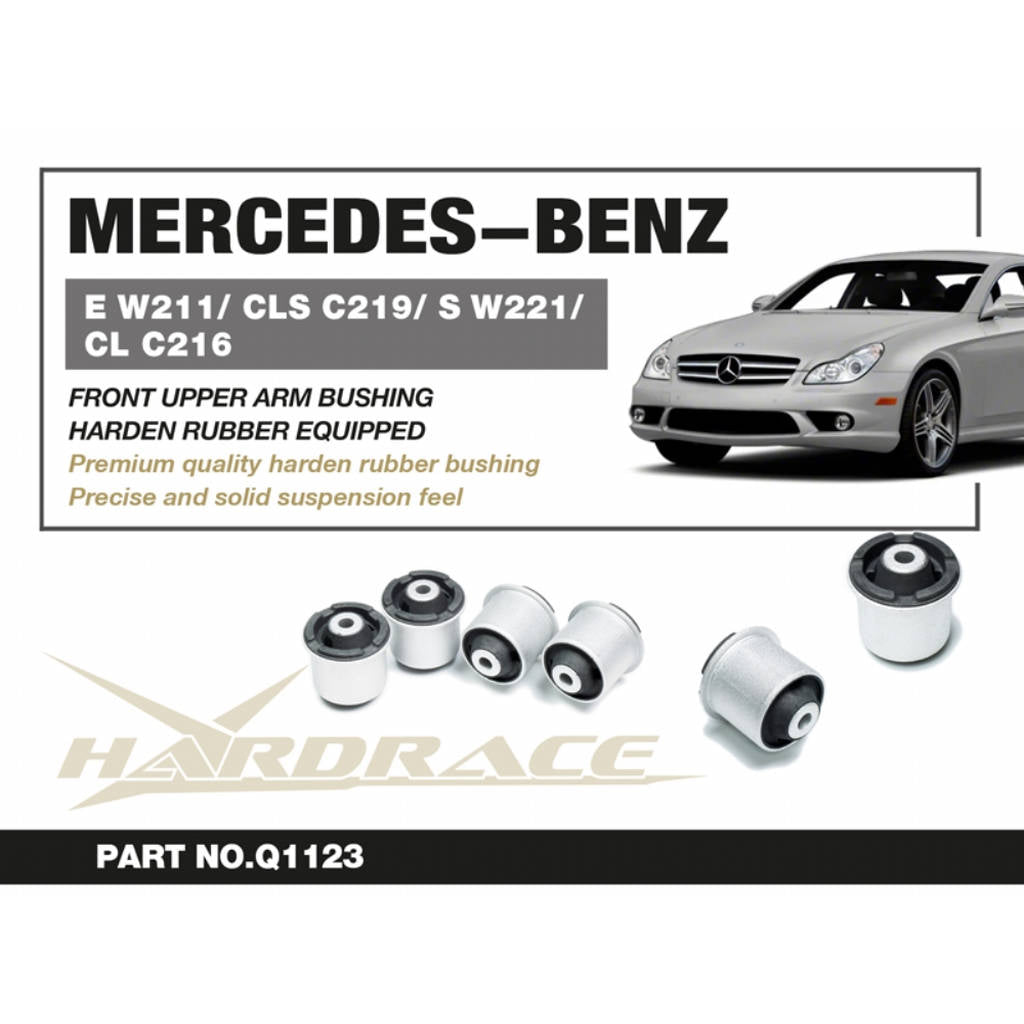 HARDRACE Q1123 Втулка (Передній верхній важіль) (Жорстка гума) - 4 шт для M-BENZ E W211 / CLS C219 / S W221 / CL C216 Photo-1 