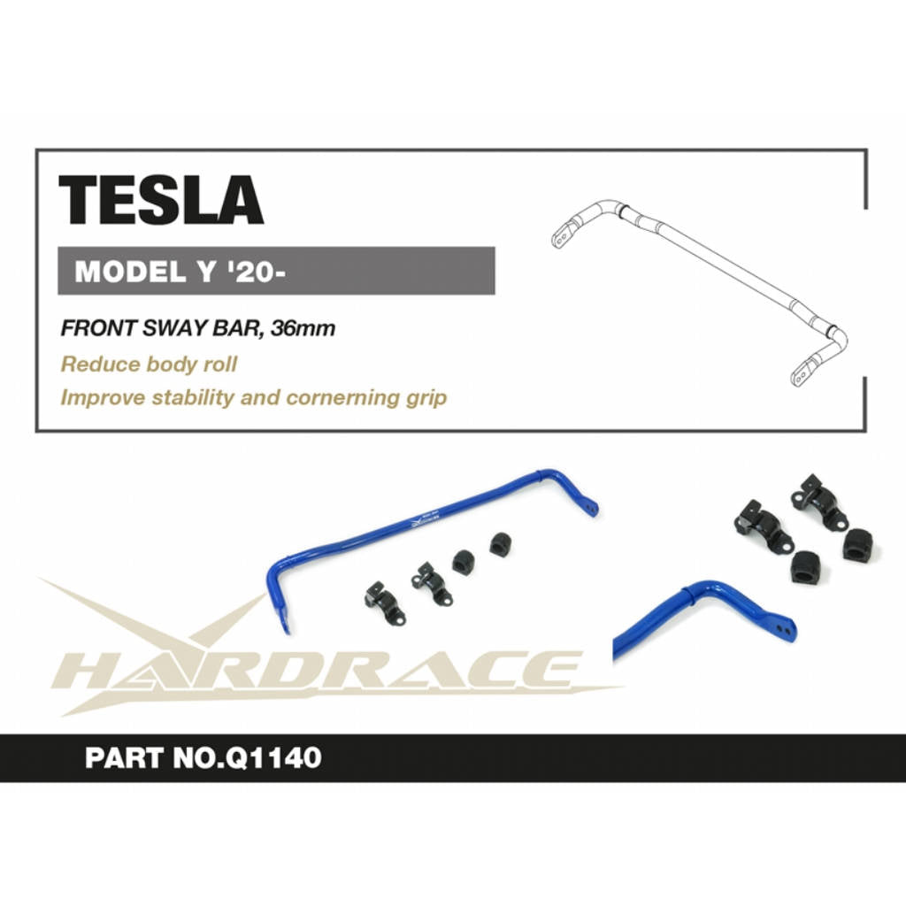 HARDRACE Q1140 Передній стабілізатор, 32mm - 5 шт для TESLA MODEL Y '20- Photo-1 