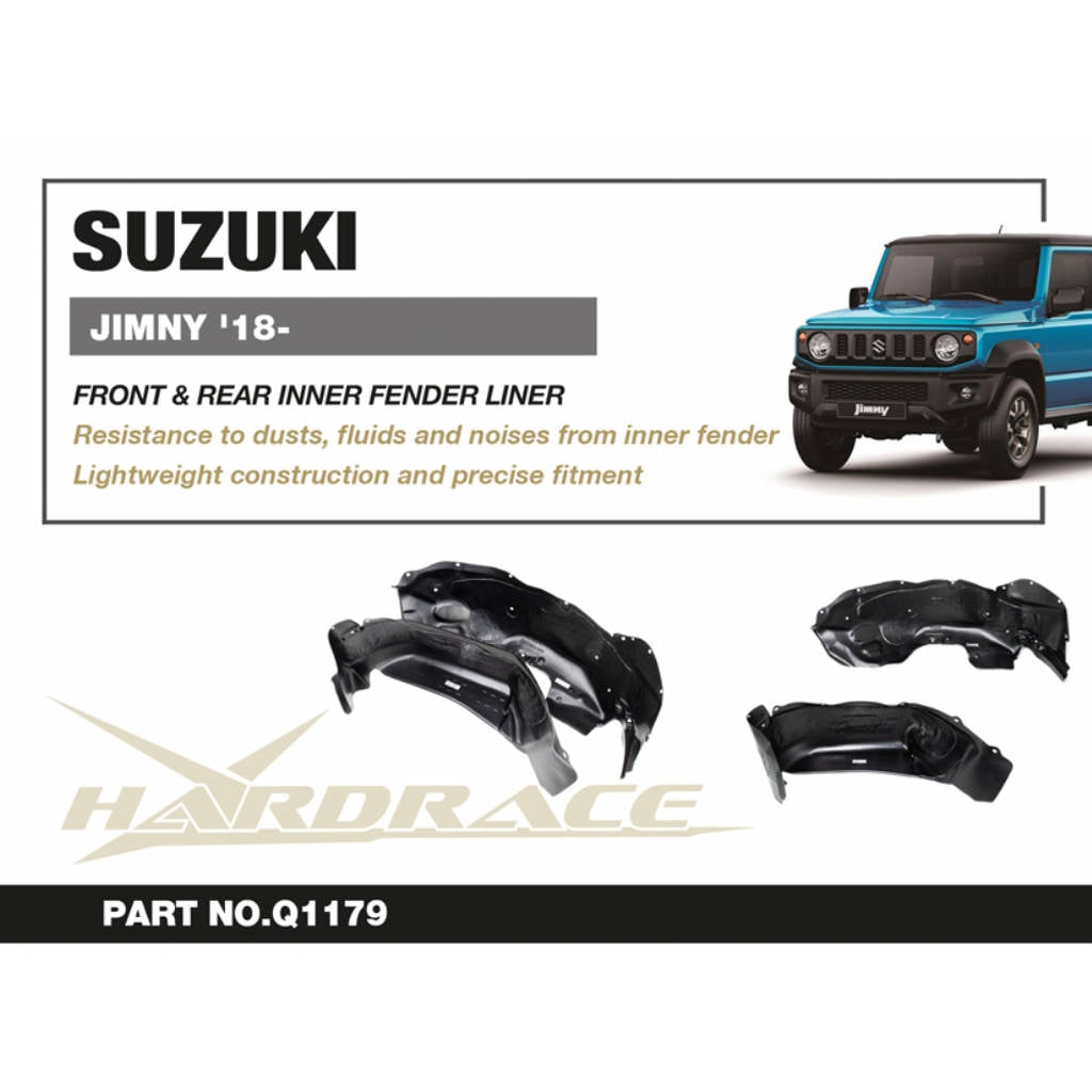 HARDRACE Q1179 Передня і задня внутрішня обшивка крила - 4 шт для SUZUKI Jimny 2018- Photo-2 