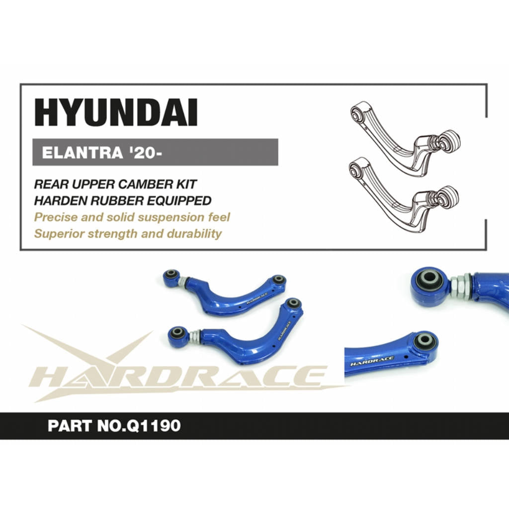HARDRACE Q1190 К-т заднього верхнього розвалу (Жорстка гума) - 2 шт для HYUNDAI ELANTRA '20- Photo-1 