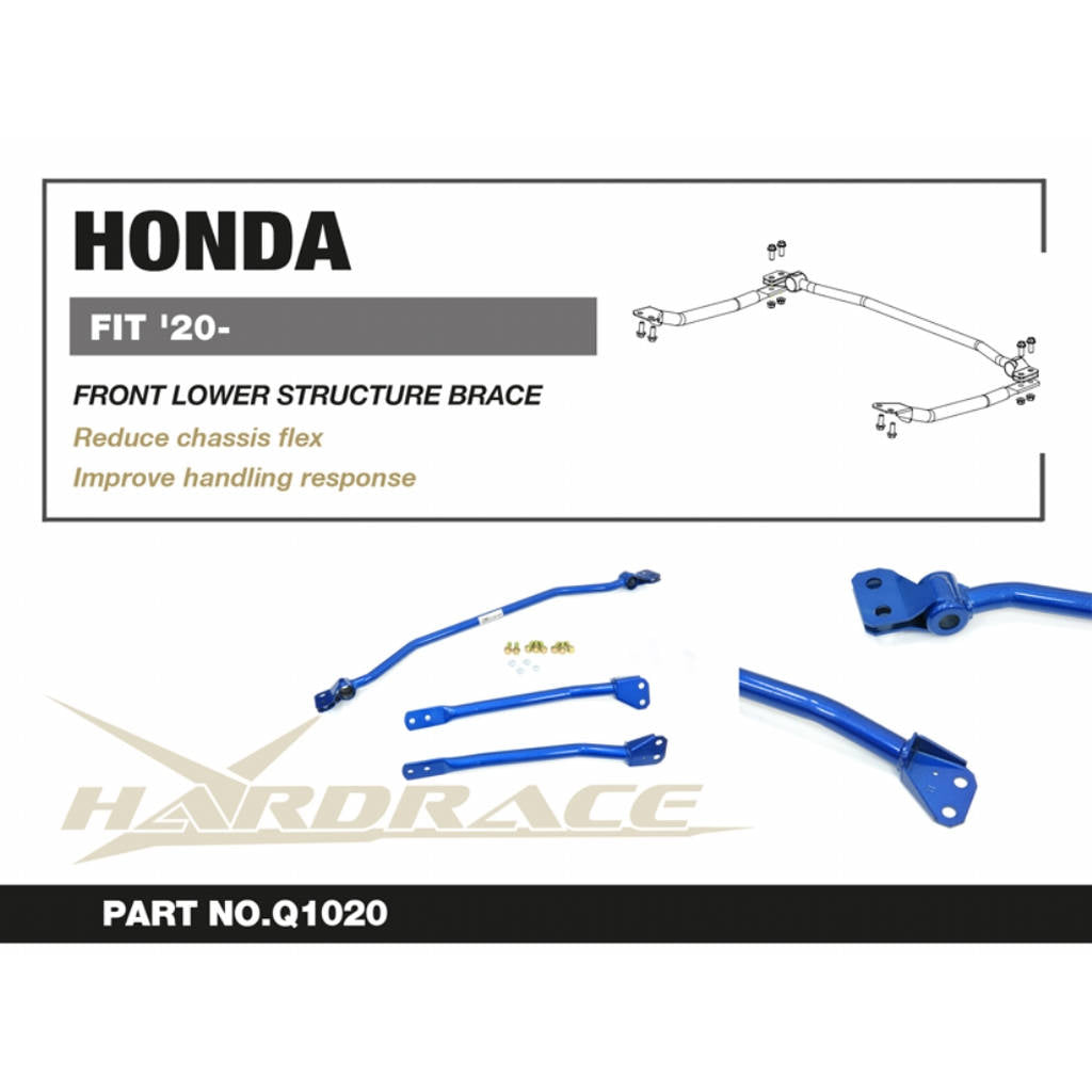 HARDRACE Q1020 Передній нижній кронштейн - 3 шт для HONDA FIT '20- GR Photo-2 