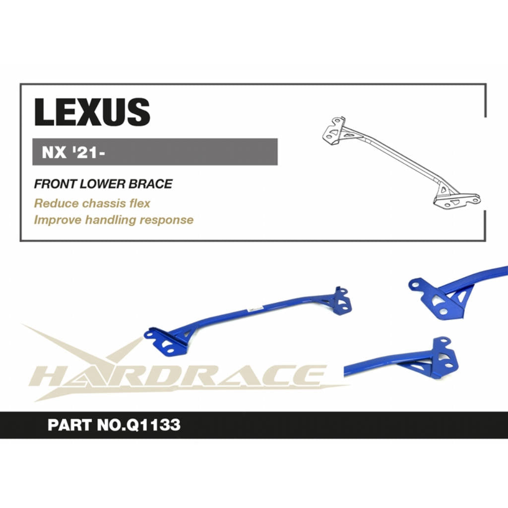HARDRACE Q1133 Передній нижній кронштейн - 1 шт для LEXUS NX '21- Photo-1 