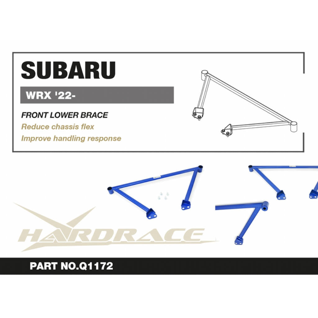 HARDRACE Q1172 Передній нижній кронштейн - 1 шт для SUBARU WRX '22- Photo-2 