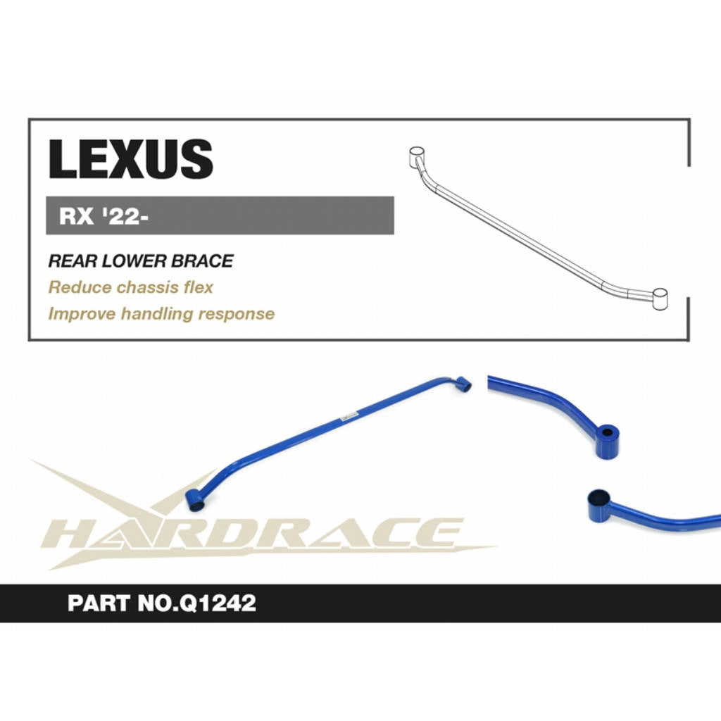 HARDRACE Q1242 Задній нижній кронштейн - 1 шт для LEXUS RX '22- Photo-1 