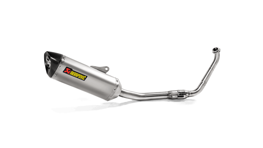 AKRAPOVIC S-Y125R6-HZT Вихлопна система Racing Line (Titanium) для Yamaha YZF-R125 2019-2019 Photo-0 