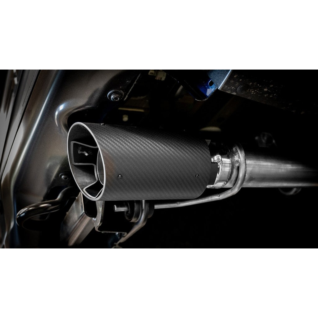 BORLA 60727CFBA Комплект заднього вихлопу 3" (наконечники 4.5", чорне вуглецеве волокно) для FORD F-150 Raptor 2021- / Raptor R 2023- Photo-2 