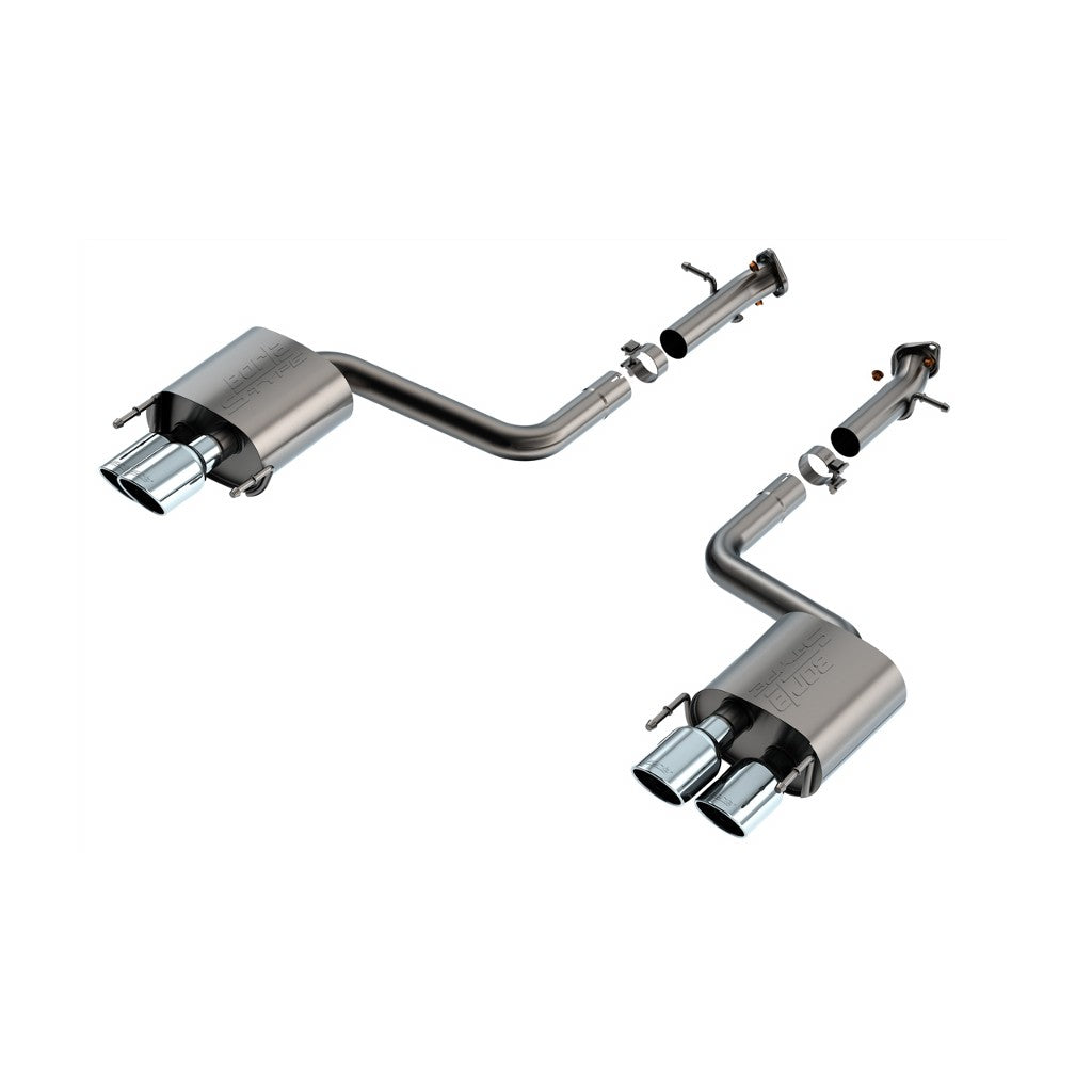 BORLA 11981 Вихлопна система Axle-Back S-Type 2.50" D RD RL AC SR Наконечники: 4.0" RD X 8.0" Яскравий хром для LEXUS RC F 2015-2024 / IS 500 5.0L V8 2015-2024 Photo-0 