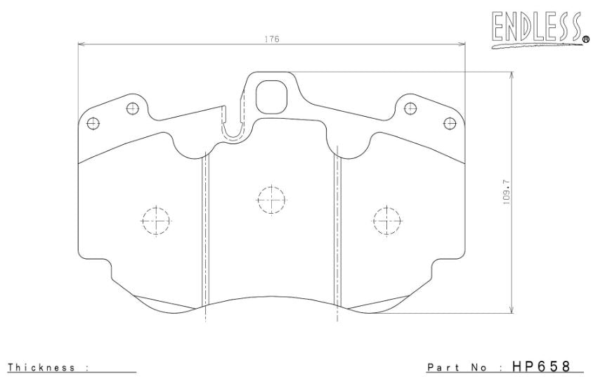 ENDLESS HP658MA45B Гальмівні колодки LAMBORGHINI Huracan/AUDI A8/R8 Photo-1 