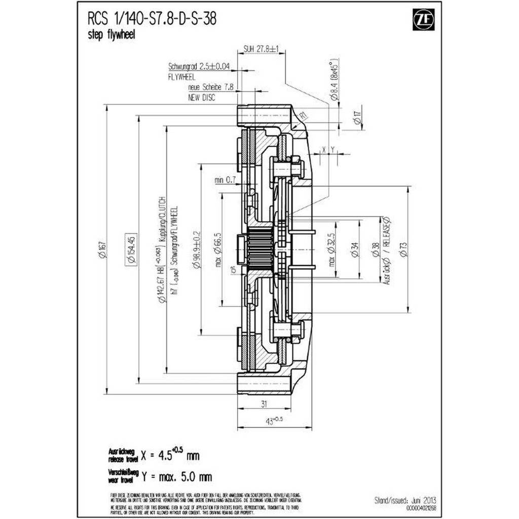 SACHS PERFORMANCE 003072000296 Корпус зчеплення RCS 140 Photo-2 