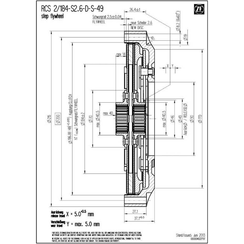SACHS PERFORMANCE 003072000478 Корпус зчеплення RCS 184 Photo-1 