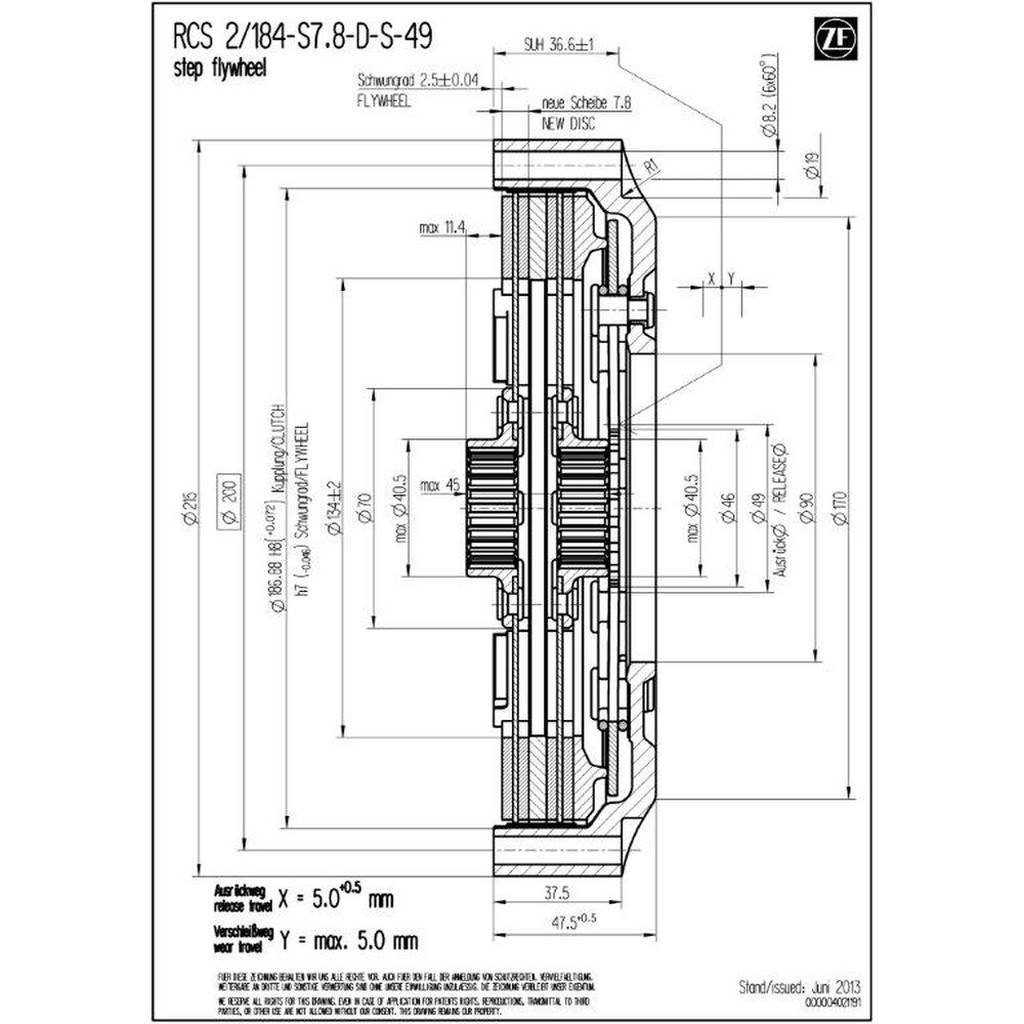 SACHS PERFORMANCE 003072000479 Корпус зчеплення RCS 184 Photo-2 