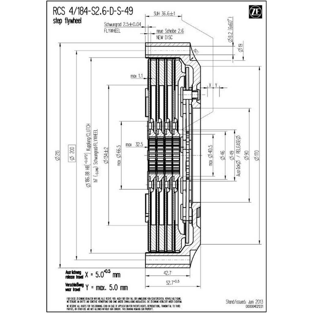 SACHS PERFORMANCE 003072000480 Корпус зчеплення RCS 184 Photo-1 