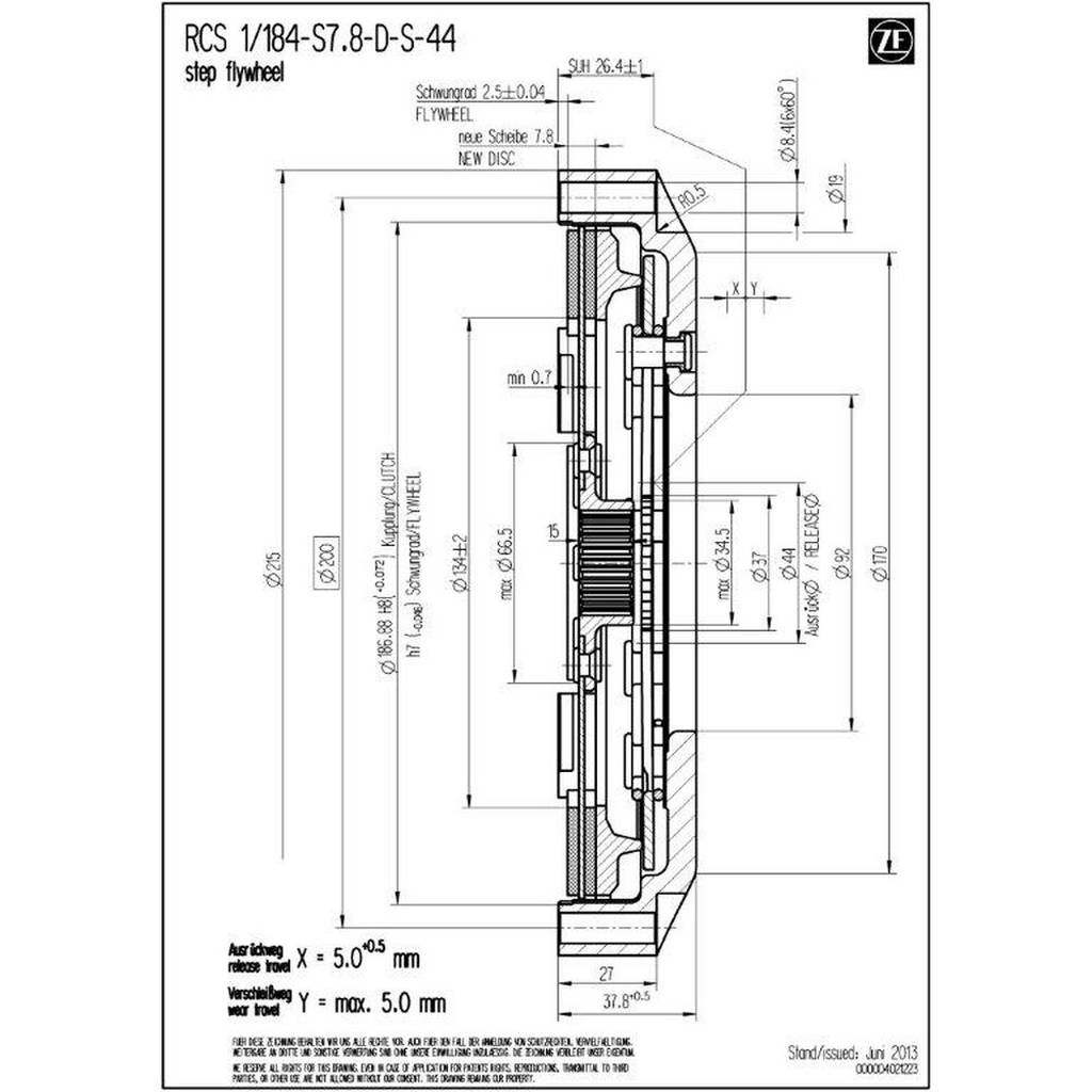 SACHS PERFORMANCE 003072000487 Корпус зчеплення RCS 184 Photo-2 