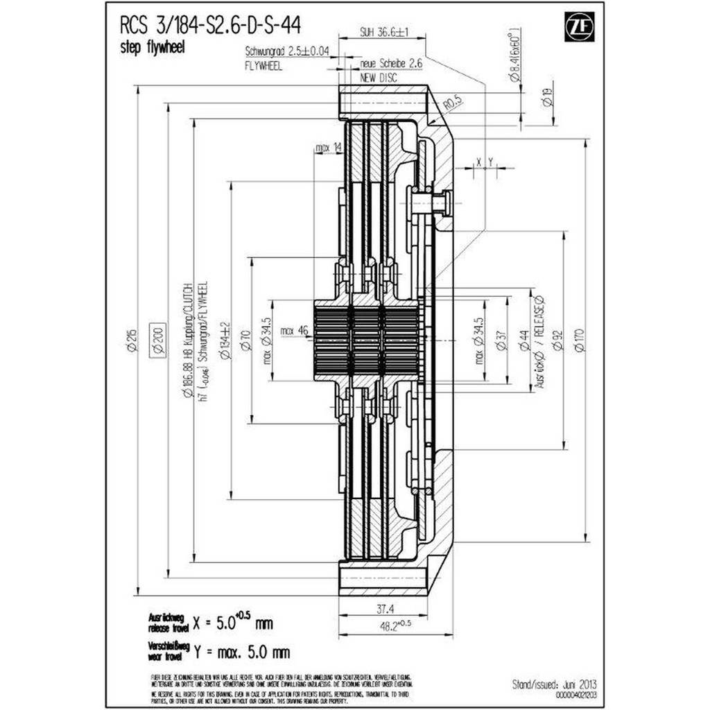 SACHS PERFORMANCE 003072000494 Корпус зчеплення RCS 184 Photo-1 