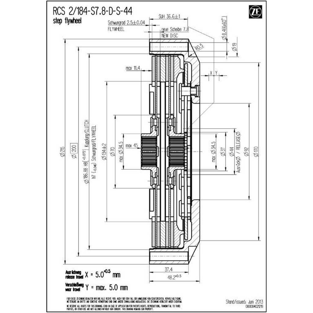 SACHS PERFORMANCE 003072000494 Корпус зчеплення RCS 184 Photo-2 