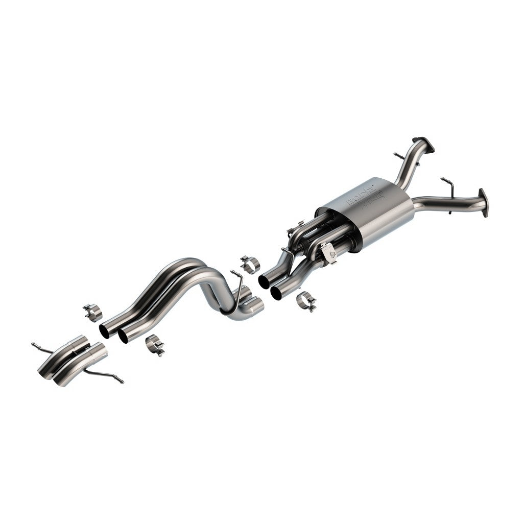 BORLA 140935 Вихлопна система Cat-Back 2.75", ATAK (подвійні наконечники 2.75") для FORD Bronco Raptor 2022- Photo-0 