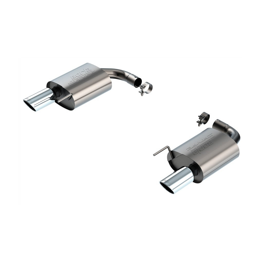 BORLA 11983 Вихлопна система Axle-Back S-type 2.5" S RD RL AC SR Наконечник 4" RD X 9.75" (Без активного вихлопу) для FORD Mustang GT 5.0L V8 2024 Photo-0 