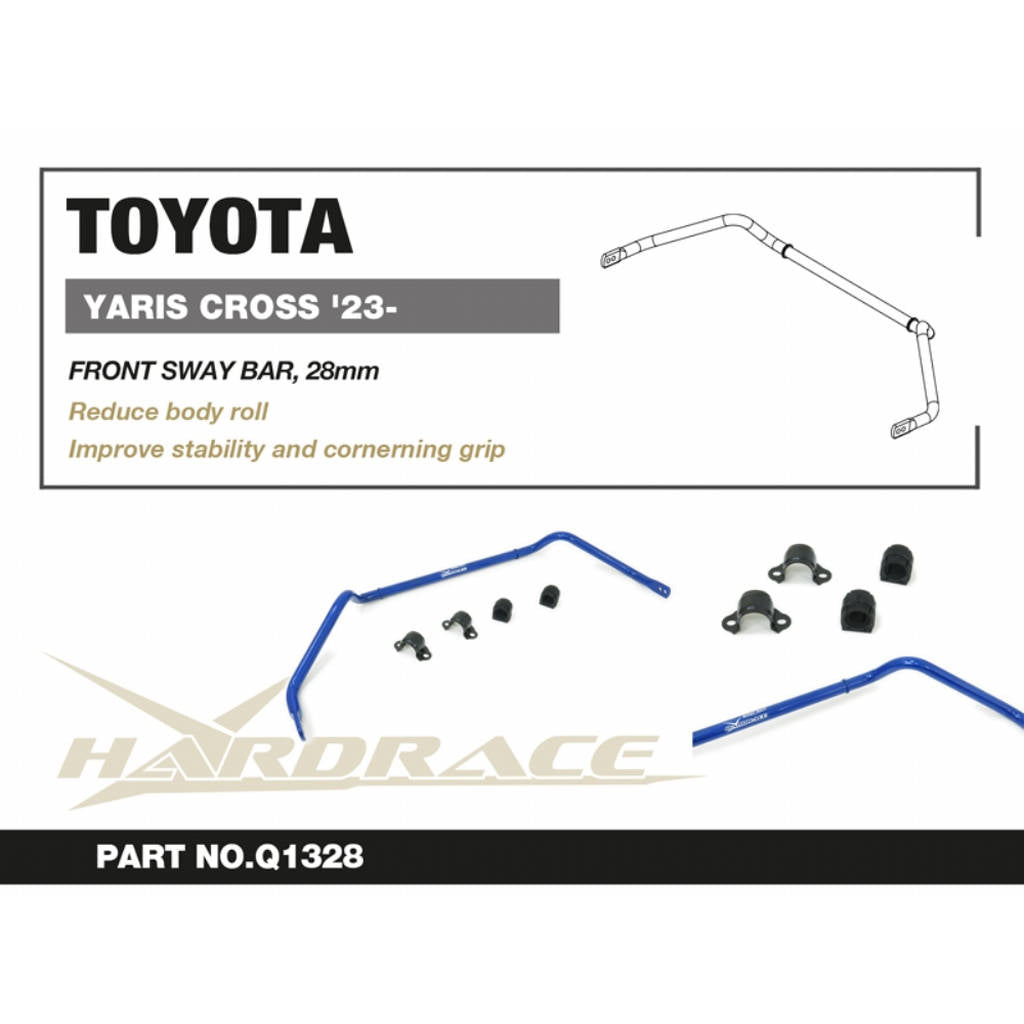 HARDRACE Q1328 Передній стабілізатор 28mm - 5 шт для TOYOTA Yaris Cross 2023+ Photo-1 