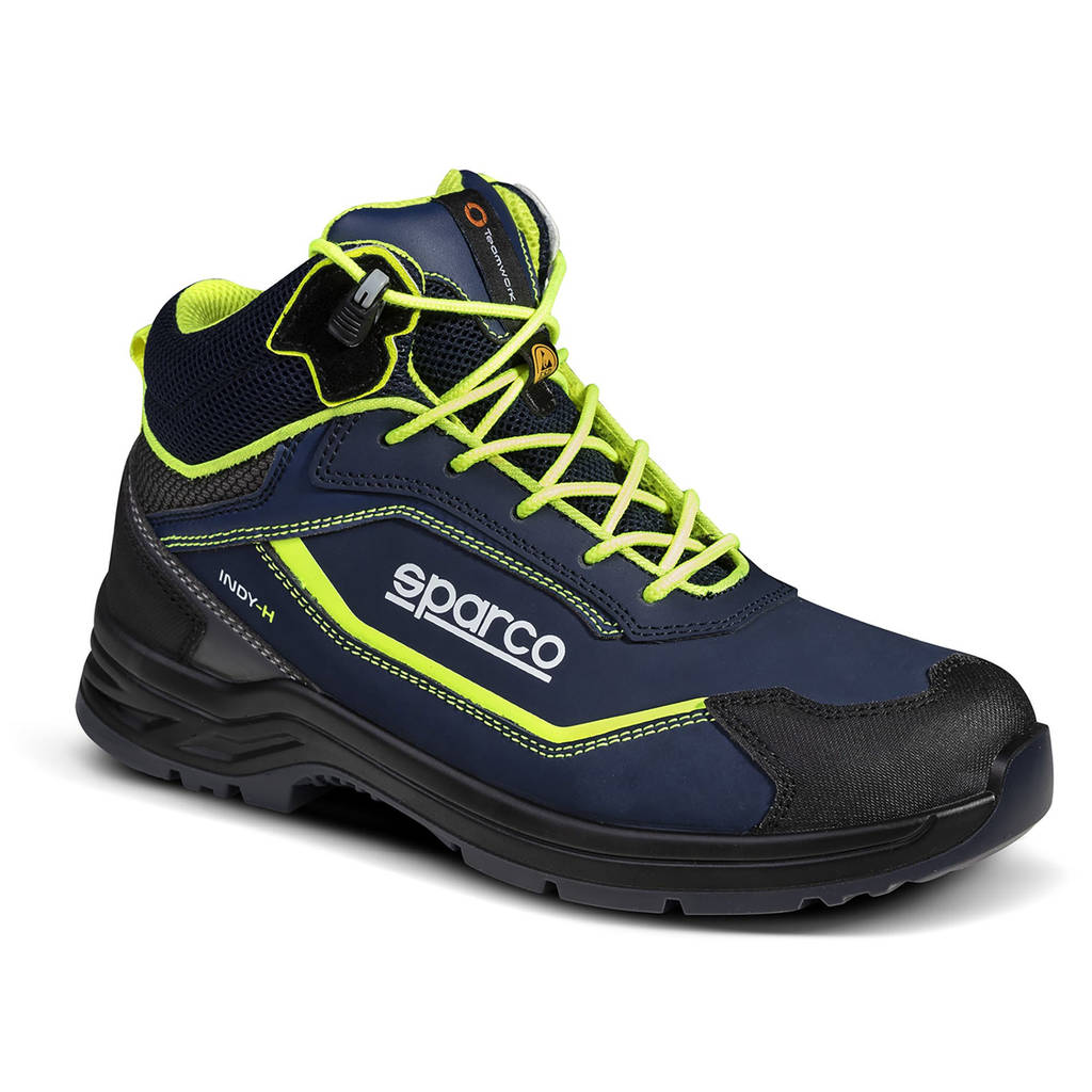 SPARCO 0754146BMGF Черевики Indy-H Richmond S3 ESD Синій морський/Жовтий флуо 46 Photo-0 