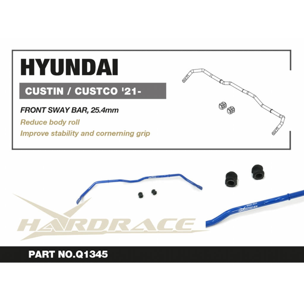 HARDRACE Q1345 Передній стабілізатор, 25.4mm - 3 шт для HYUNDAI Custin / Custo 2021 Photo-1 