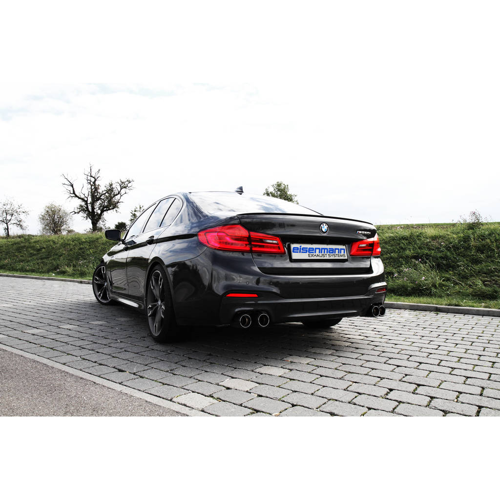 EISENMANN B5459.00904.CS Задній глушник Sport 4 x 90 мм Карбон для BMW 5 (G30) M550i xDrive Sedan Photo-0 
