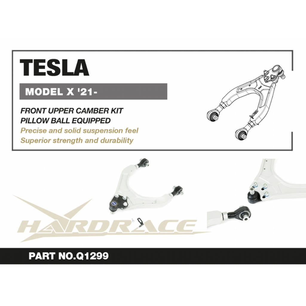 HARDRACE Q1299 Набір регулювання розвалу передньої верхньої для TESLA Model X 2021- Photo-1 