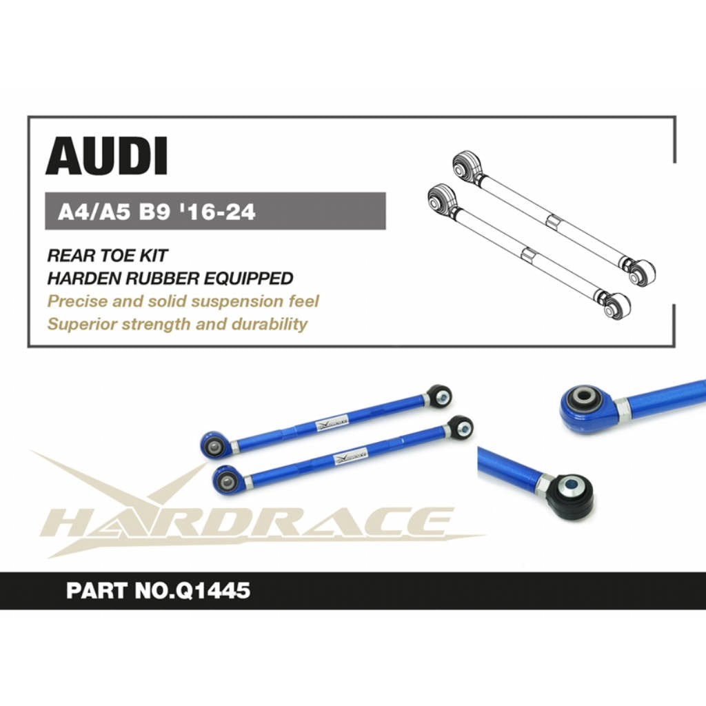 HARDRACE Q1445 К-т регулювання заднього сходження 2 шт для AUDI A4 / A5 (B9) 2016-2024 Photo-4 