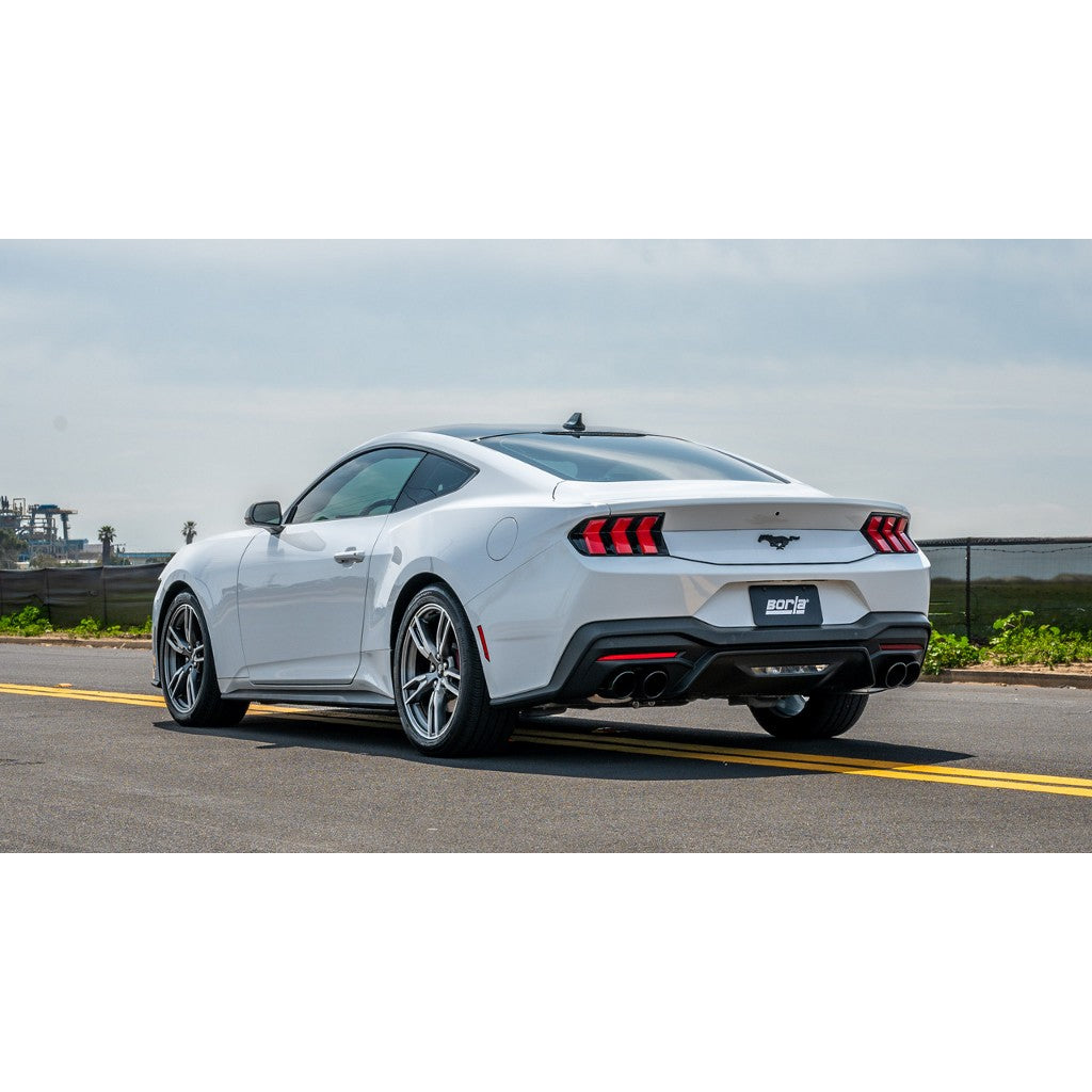 BORLA 140982BC Вихлопна система Cat-Back 2.50" ATAK (наконечники з чорного хрому 4") для FORD Mustang 2.3L EcoBoost 2024 Photo-2 