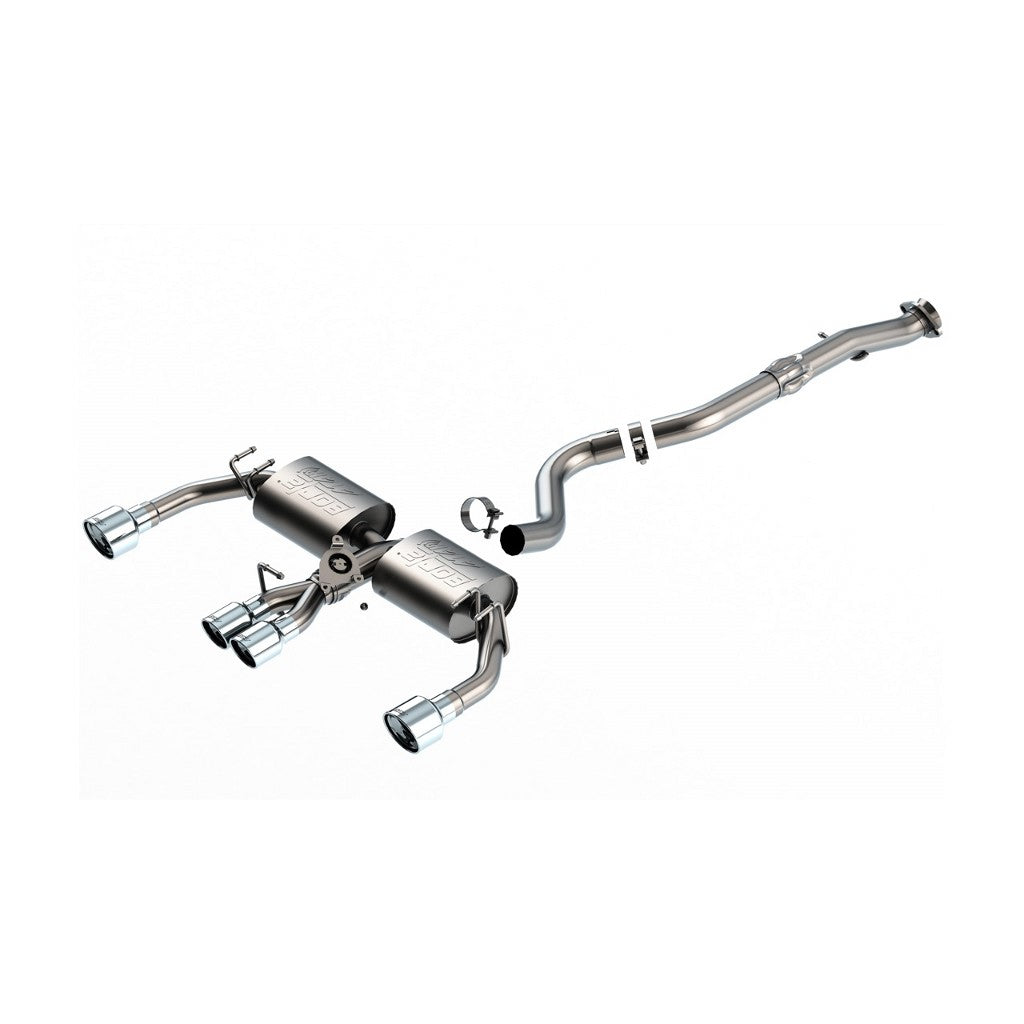 BORLA 140942 Вихлопна система Cat-Back 3", 2.25" ATAK (наконечники з полірованої нержавіючої сталі 3.5", 4.5") для TOYOTA Corolla GR 1.6L 2023-2024 Photo-0 