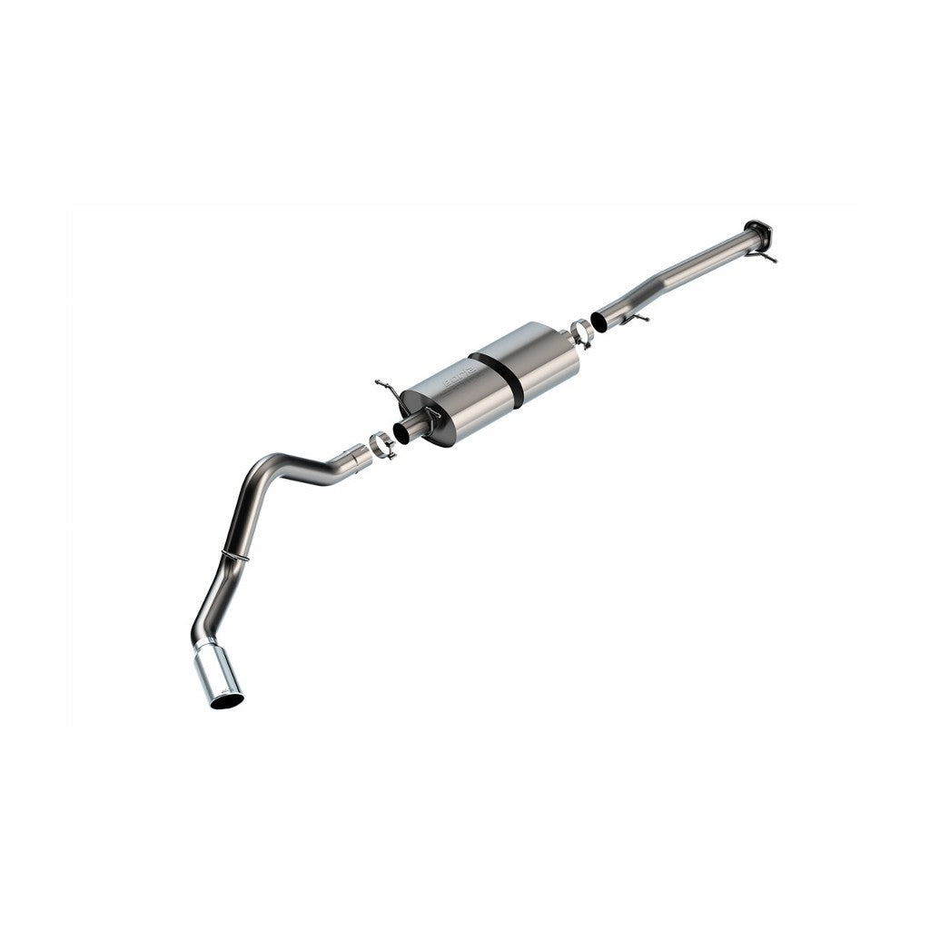 BORLA 140833 Вихлопна система Cat-Back 3.50", S-Type (5.0" RD X 13.50" наконечники з яскравого хрому) для CHEVROLET Silverado 2500 / 3500 2020-2025, GMC Sierra 2500 / 3500 6.6L V8 2020-2025 Photo-0 
