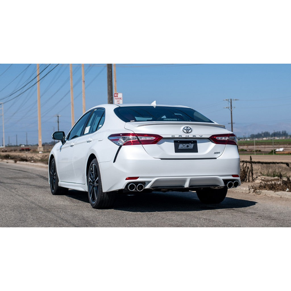 BORLA 140853 Вихлопна система Cat-Back 2.5", 2.25", S-Type (3.5" RD X 6" наконечники) для TOYOTA Camry XSE 2.5L i4 2018-2024 Photo-1 