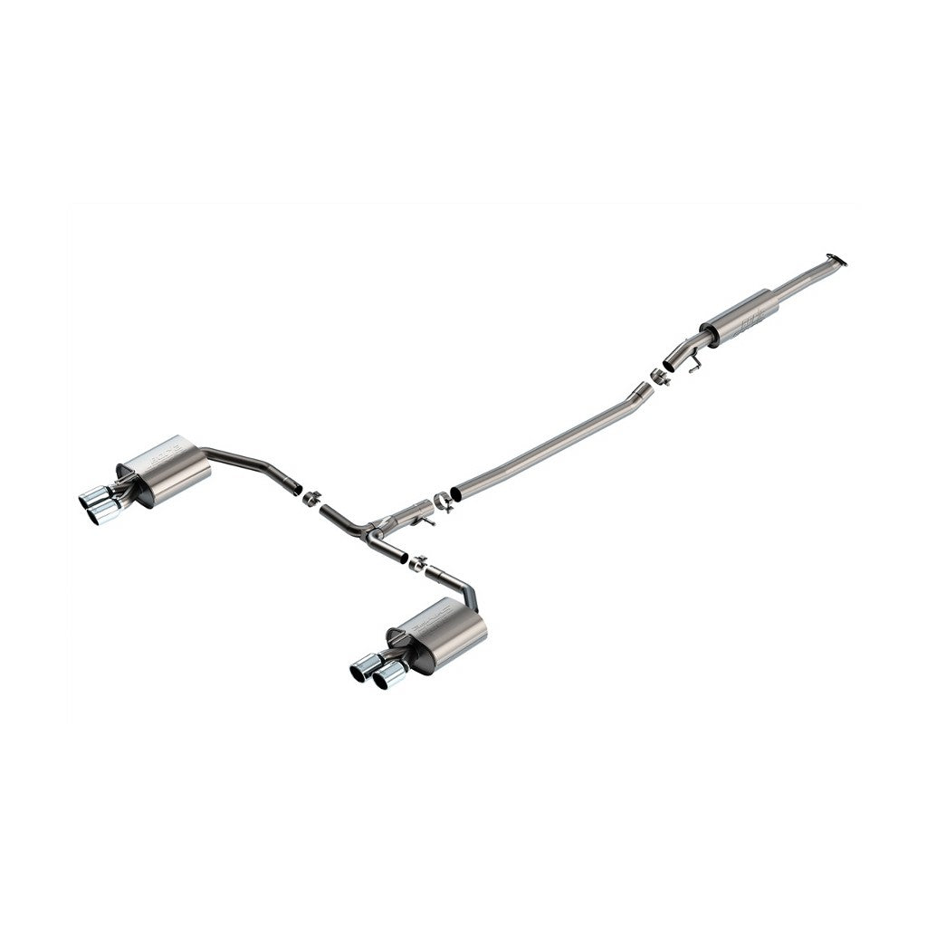 BORLA 140891 Вихлопна система Cat-Back 2.00", 2.75", S-Type (3.5" RD X 6.0" наконечники) для KIA K5 GT 2021-2024 2.5L i4 Photo-0 