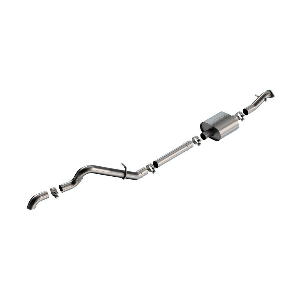 BORLA 140897 Вихлопна система Cat-Back 2.75", Touring (2.75" наконечники із загином вниз) для FORD Bronco 2.3L 2021-2023 Photo-0 