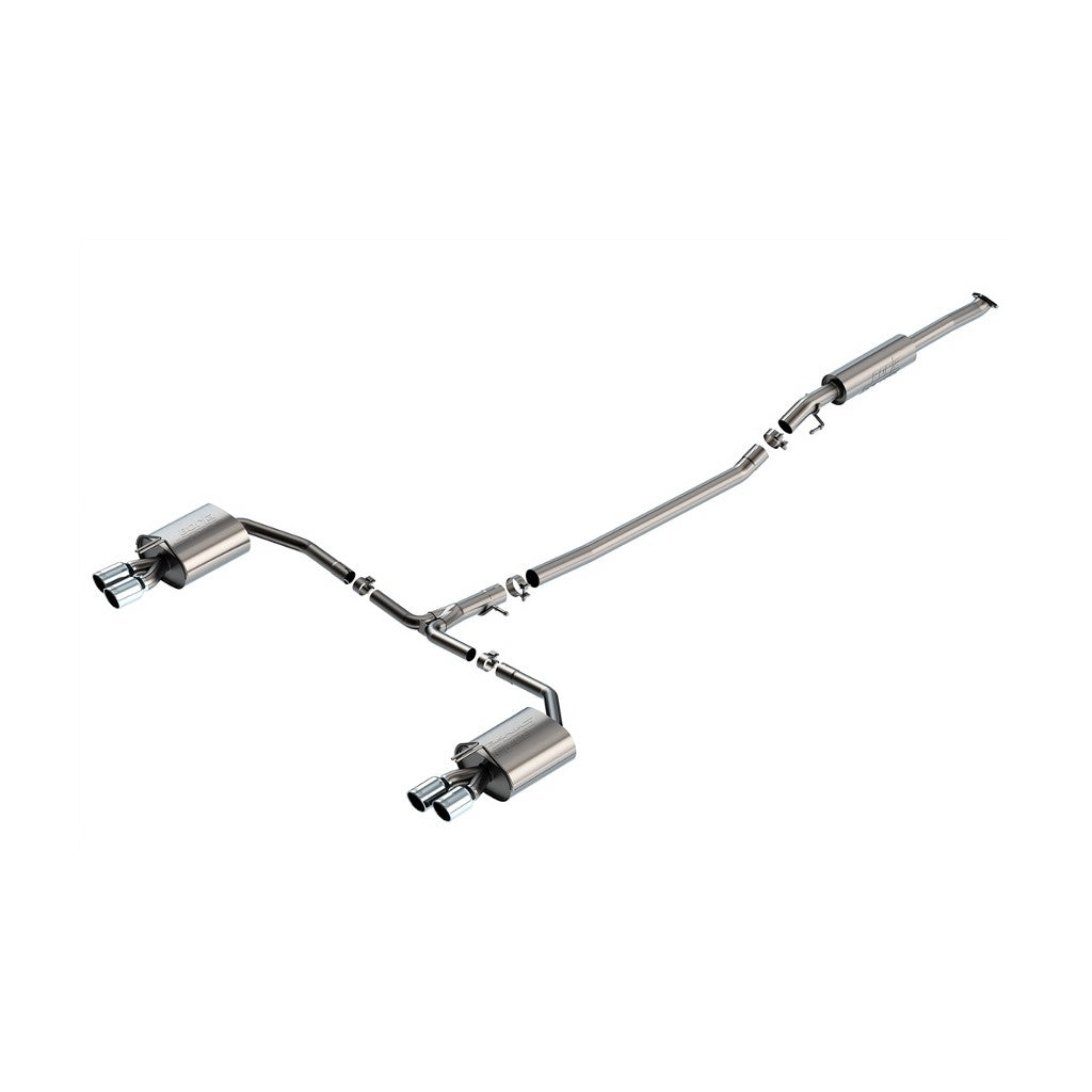 BORLA 140905 Вихлопна система Cat-Back 2.00", 2.75", S-Type (3.5" RD X 6.0" наконечники з чорного хрому) для HYUNDAI N Line 2.5L i4 2021-2023 Photo-0 