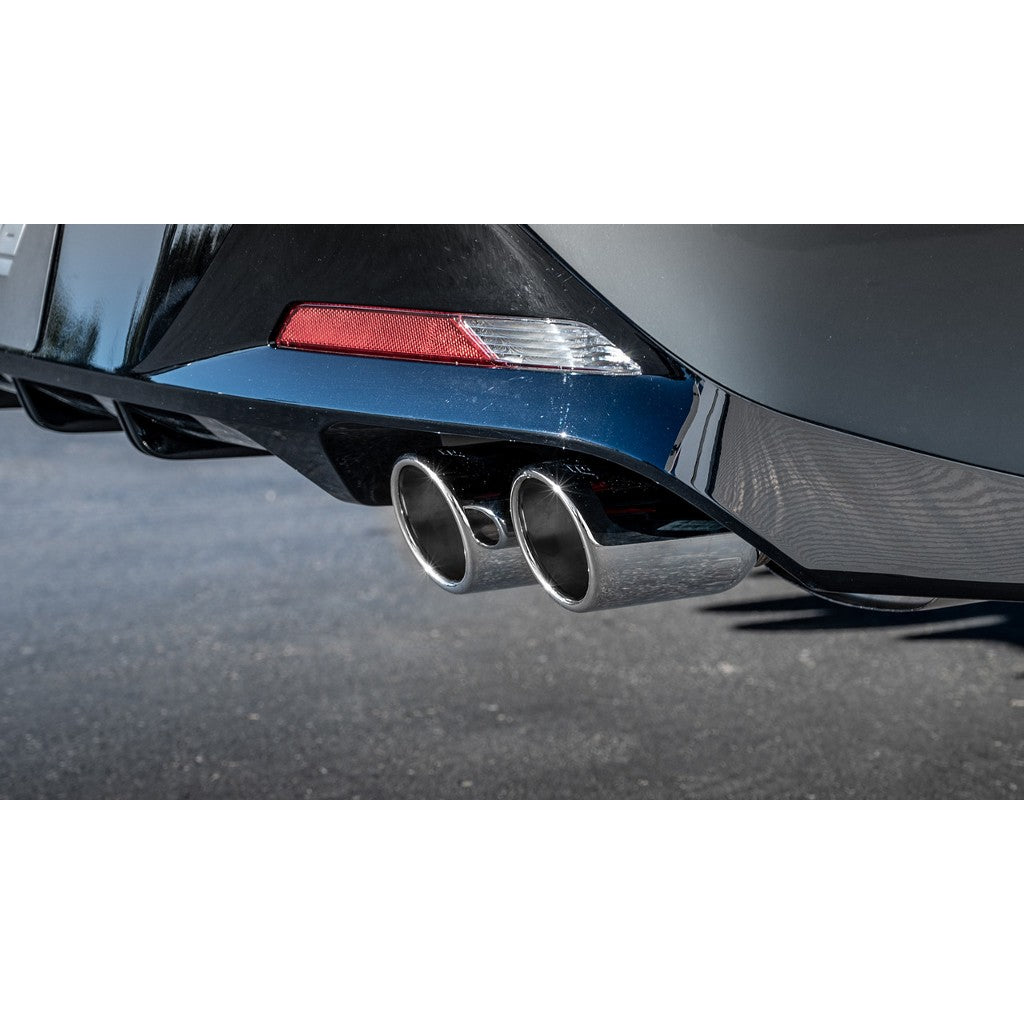 BORLA 140905 Вихлопна система Cat-Back 2.00", 2.75", S-Type (3.5" RD X 6.0" наконечники з чорного хрому) для HYUNDAI N Line 2.5L i4 2021-2023 Photo-2 