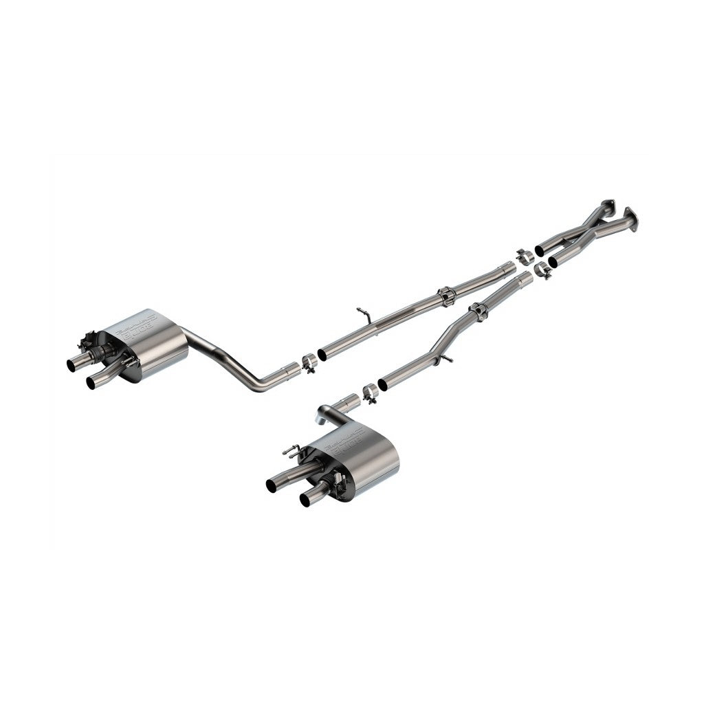 BORLA 140936 Вихлопна система Cat-Back 2.25", S-Type (без наконечників) для KIA Stinger 3.3L V6 Turbo 2022-2023 Photo-0 