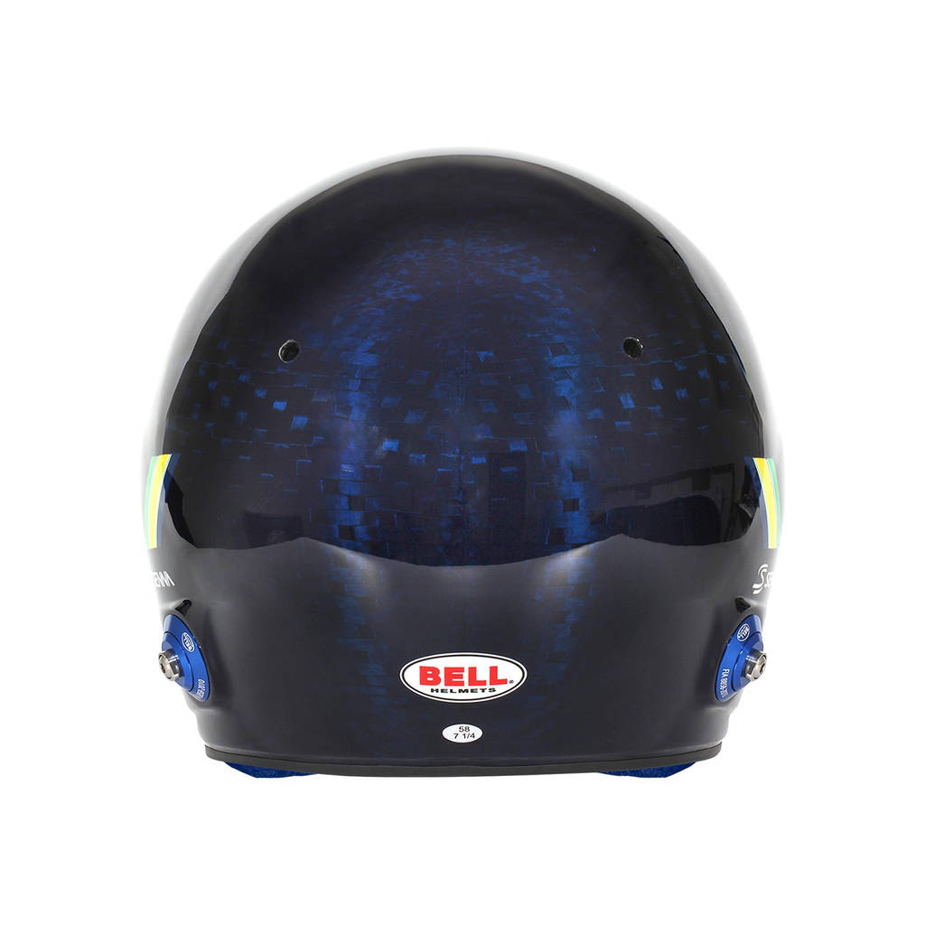 BELL 1245266 Відкритий шолом MAG-10 Carbon Ayrton Senna HANS, FIA 8859-2024 / SA2020, Розмір 57 (7 1/8) Photo-4 
