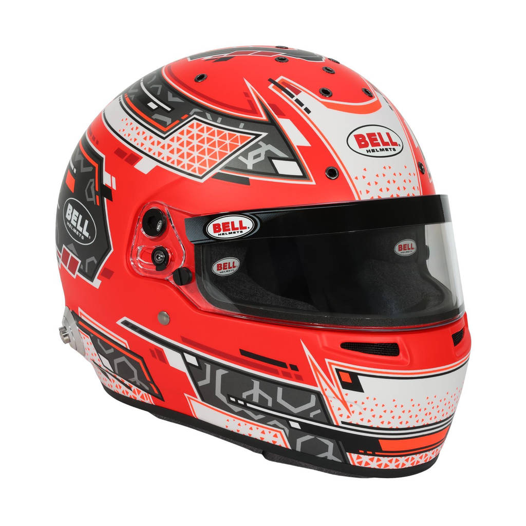 BELL 1310B72 Закритий шолом RS7 Pro Stamina HANS, Антрацит / Червоний, FIA 8859-2024 / SA2020, Розмір 55 (6 7/8) Photo-10 