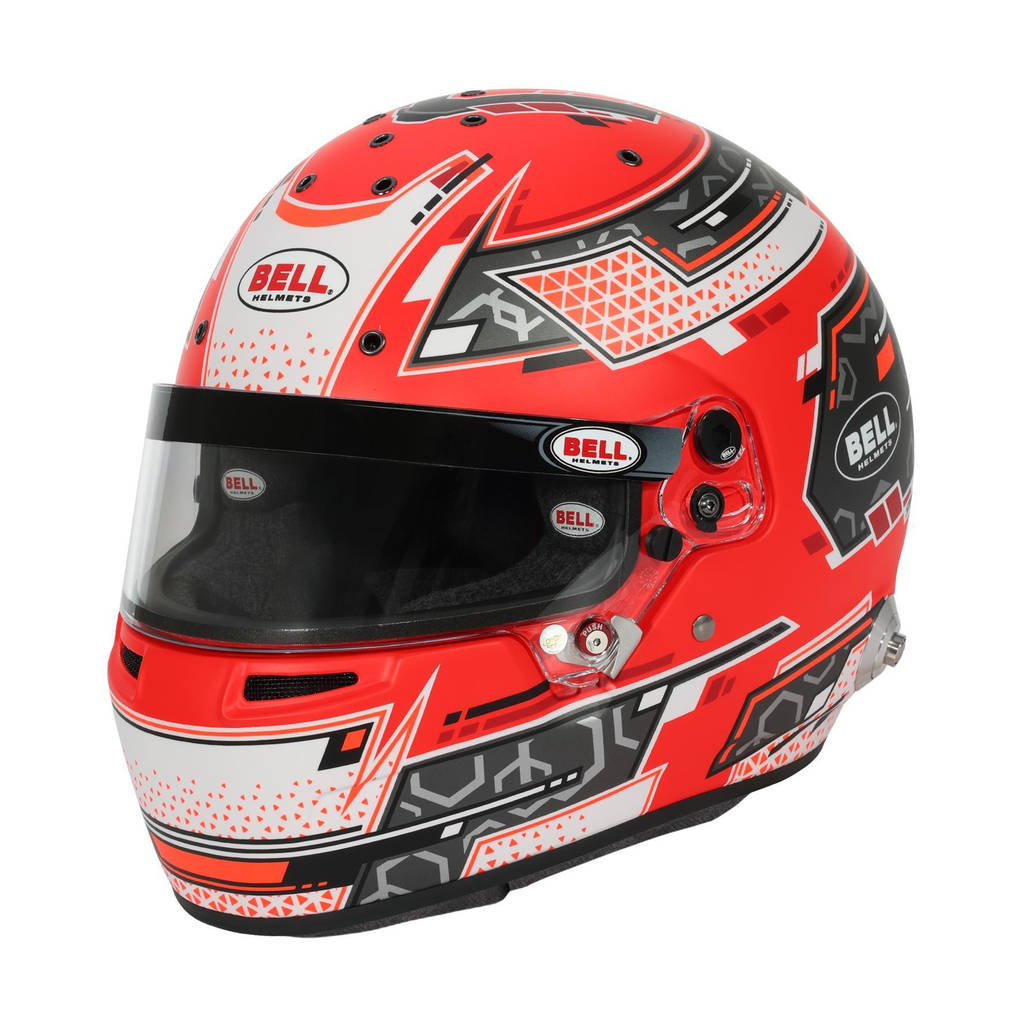 BELL 1310B73 Закритий шолом RS7 Pro Stamina HANS, Антрацит / Червоний, FIA 8859-2024 / SA2020, Розмір 56 (7) Photo-0 