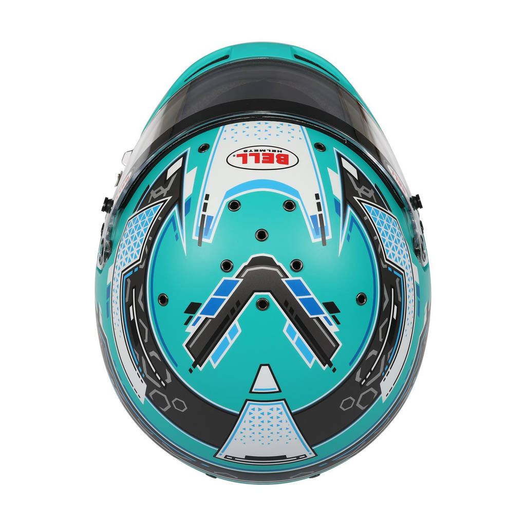 BELL 1310B85 Закритий шолом RS7 Pro Stamina HANS, Антрацит / Аквамарин, FIA 8859-2024 / SA2020, Розмір 58 (7 1/4) Photo-2 