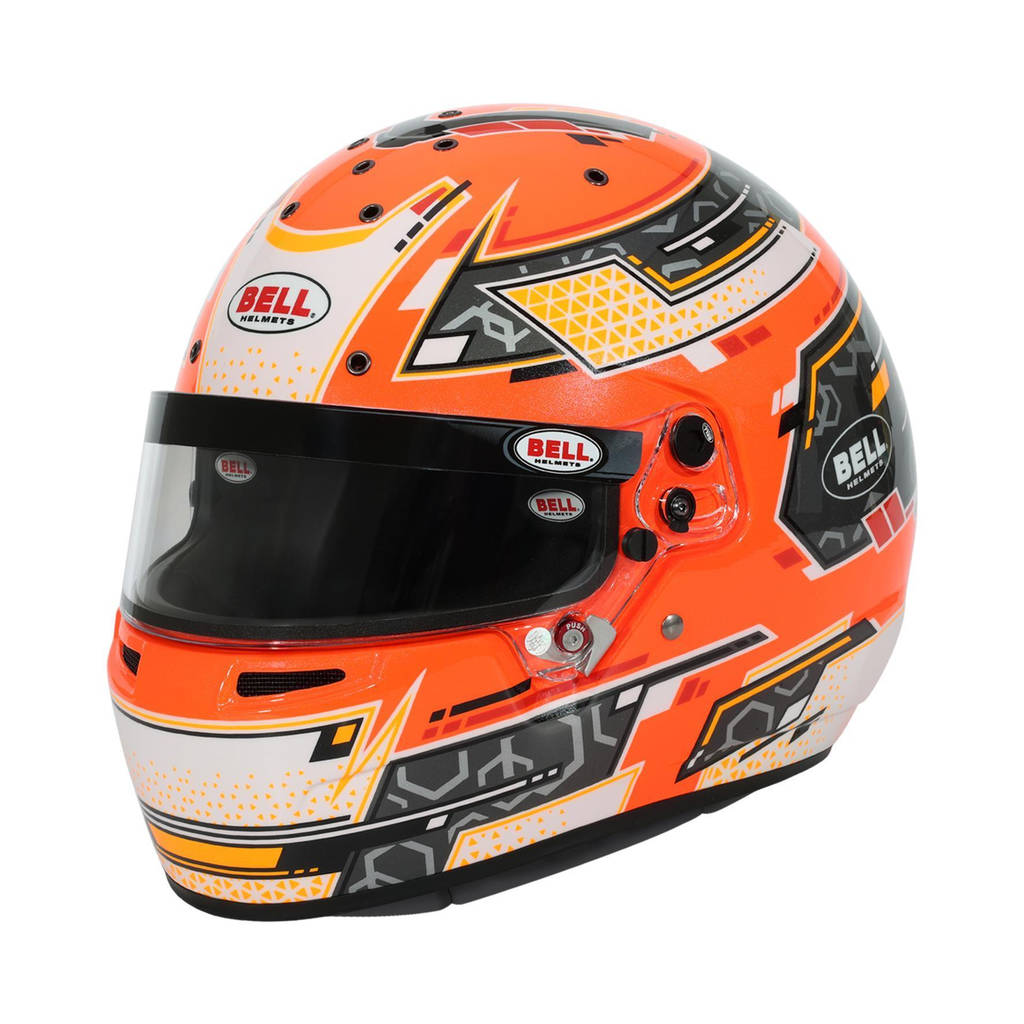 BELL 1310B91 Шолом для картингу RS7-K Stamina, Антрацит / Помаранчевий, FIA 8878-2024 / K2020, Розмір S (57 -58) Photo-0 