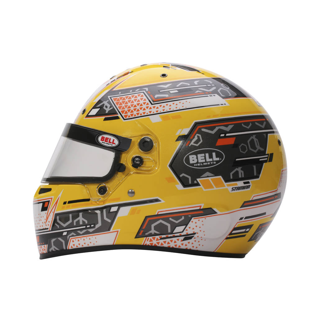 BELL 1310B94 Шолом для картингу RS7-K Stamina, Антрацит / Помаранчевий, FIA 8878-2024 / K2020, Розмір XL (61-61+) Photo-5 