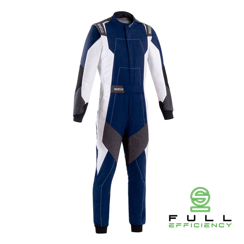 SPARCO BRS0005B0N06066 Костюм для перегонів X-Light Full Efficiency, Синій / Білий, Розмір 66 Photo-2 