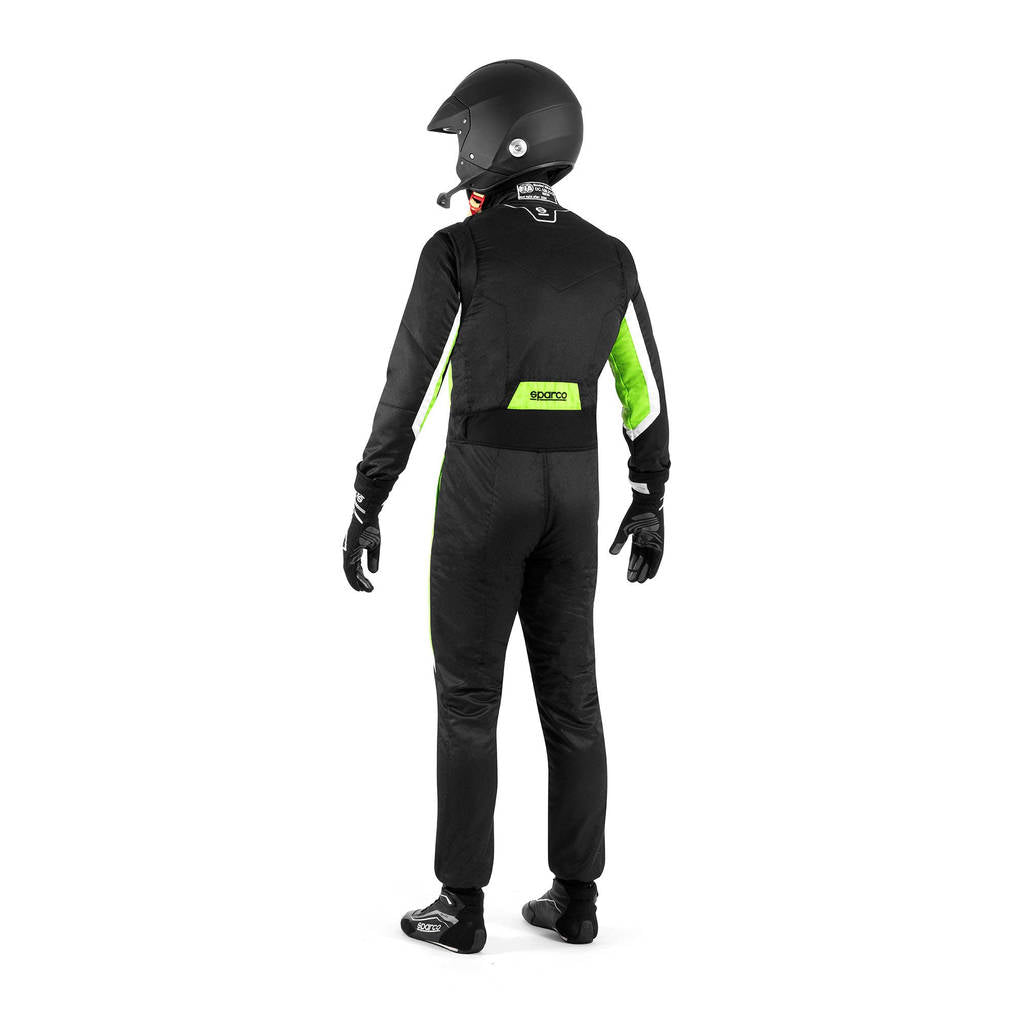 SPARCO BRS0006B0K15064 Костюм для перегонів Sprint (R566), Чорний / Флуо Зелений, Розмір 64 Photo-2 