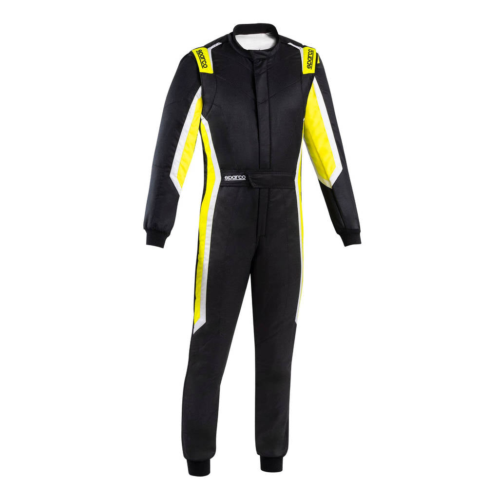 SPARCO BRS0006B0K08060 Костюм для перегонів Sprint (R566), Чорний / Флуо Жовтий, Розмір 60 Photo-0 