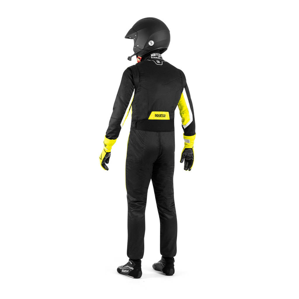 SPARCO BRS0006B0K08060 Костюм для перегонів Sprint (R566), Чорний / Флуо Жовтий, Розмір 60 Photo-3 