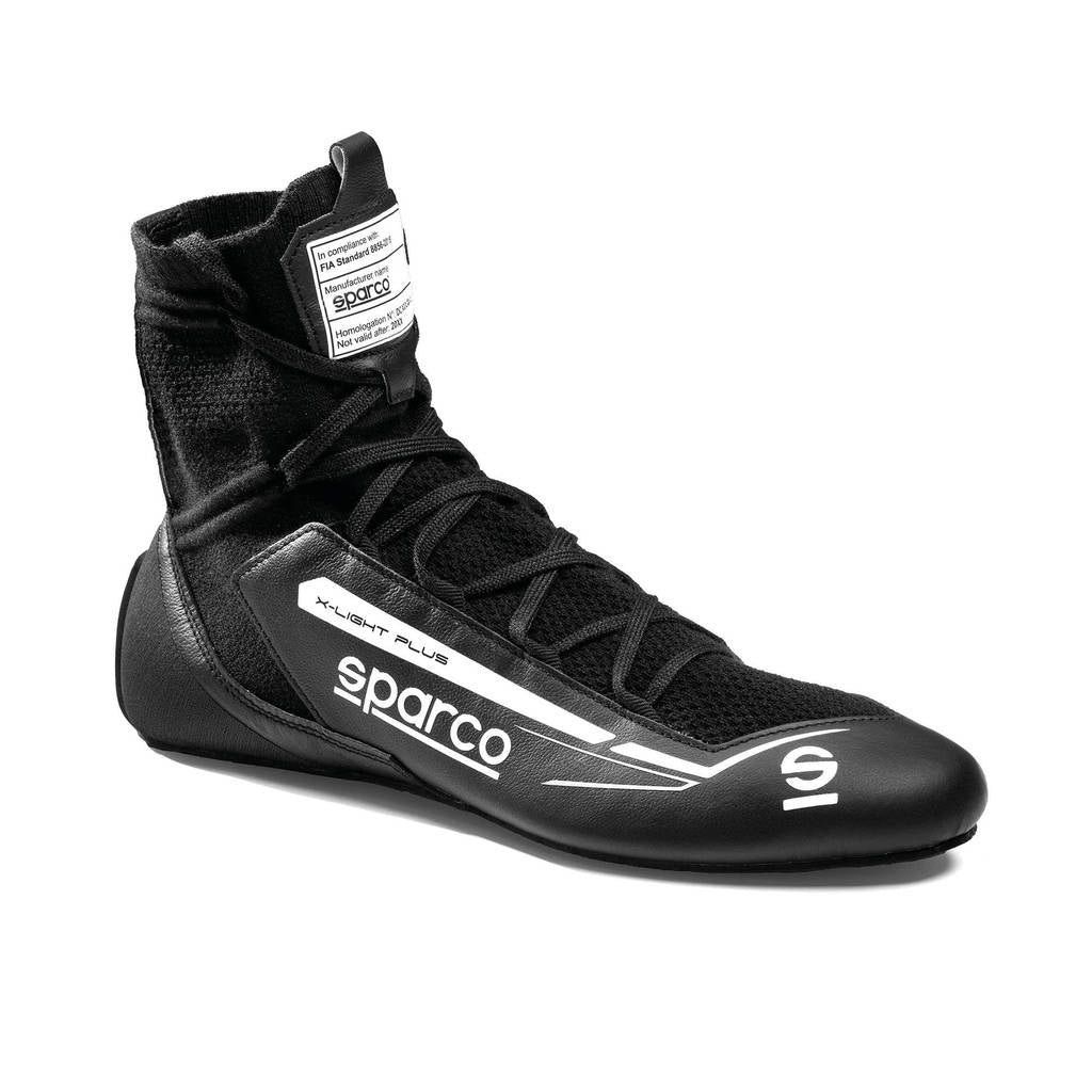 SPARCO BRB0003B0K06046 Черевики для перегонів X-Light Plus, Чорний / Білий, Розмір 46 Photo-0 
