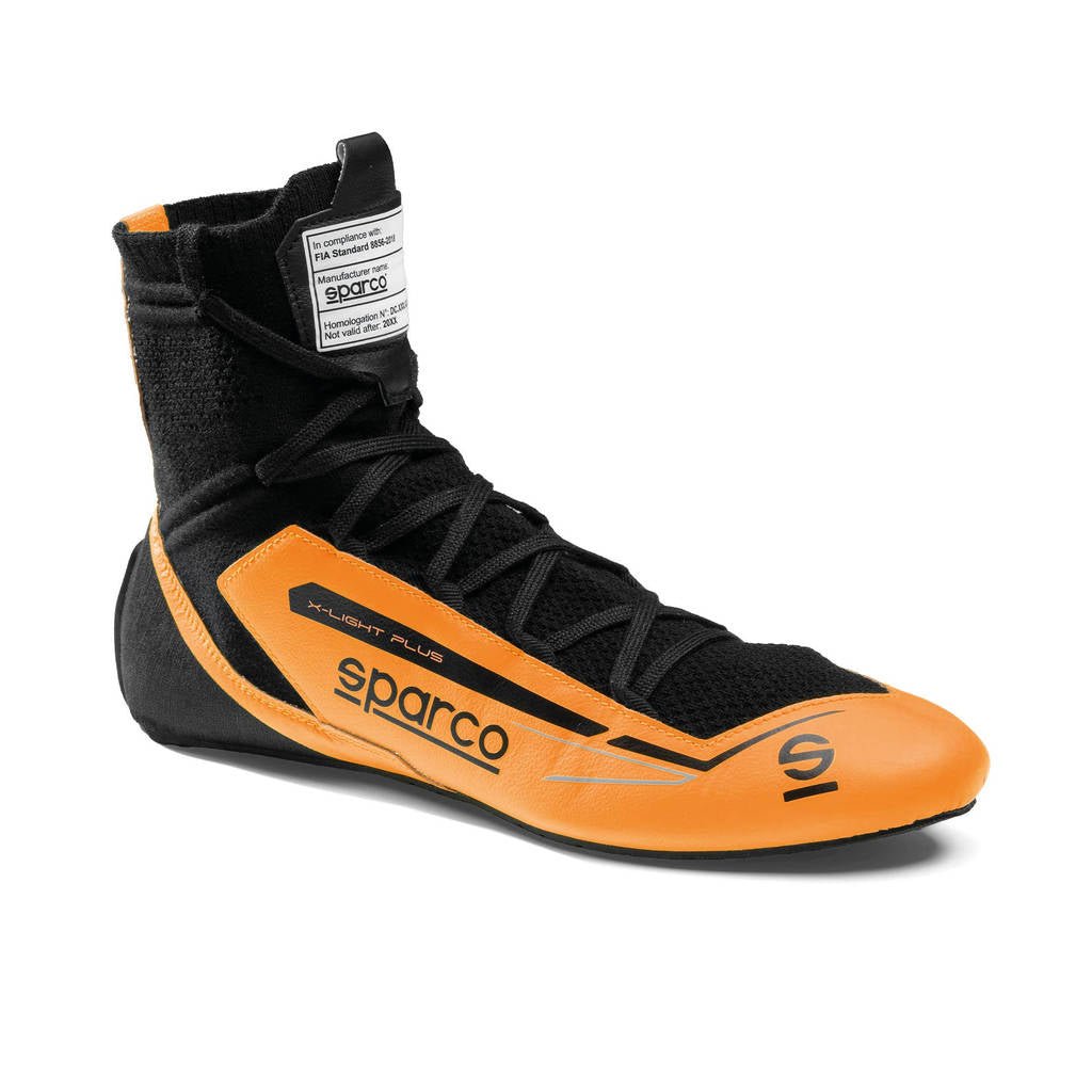 SPARCO BRB0003B0A04042 Черевики для перегонів X-Light Plus, Флуо Помаранчевий / Чорний, Розмір 42 Photo-0 