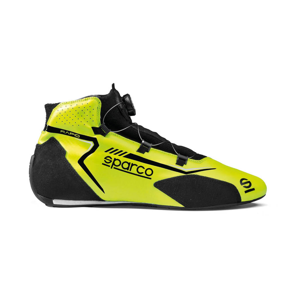 SPARCO BRB0002B0Y04048 Черевики для перегонів Rapid Rotor, Флуо Жовтий / Чорний, Розмір 48 Photo-1 